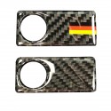 For Mercedes C Class W205 C180 C200 C300 GLC Carbon Fiber Car Interior Door Handle Cover Sticker