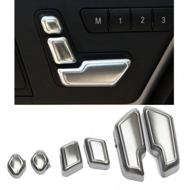 Matt Chrome Door Seat Adjust Switch Button For Mercedes-Benz