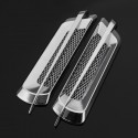 Pair Universal Silver Car Side Air Flow Vent Fender Intake Decoration Stickers