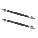 2x 5.9inch-8.9inch Universal Adjustable Front Bumper Protector Lip Splitter Rod Tie Bar