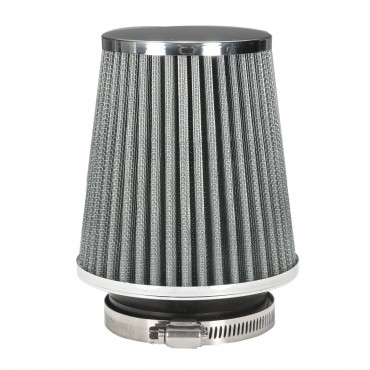 3Inch 75mm Car Air Filter Clean Intake High Flow Short RAM/COLD Round Cone Heavy Metal Alloy