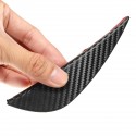 4pcs Durable Carbon Fiber Style Car Spoiler Wing Front Bumper Splitter Trim Tip Kit