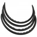 Carbon Fiber Car Wheel Eyebrow Arch Trim Lips Wheel Fender Flares Protector