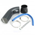 Universal Inlet Aluminum Auto Cold Car Intake Hose Pipe Kit