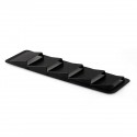 Universal Intake Panel Window Air Ventilated Blinds Air Outlet Trim Set Matte Black ABS