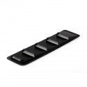 Universal Intake Panel Window Air Ventilated Blinds Air Outlet Trim Set Matte Black ABS