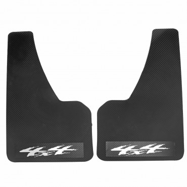 2PCS Universal Car Modification Mud Flaps Fender Guards Carbon Fiber For 4X4 Off-Road SUV Pickup