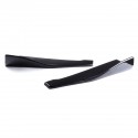 2pcs 48cm Carbon Fiber Universal Anti-Scratch Car Rear Bumper Lip Wrap Angle Splitters Mudguards