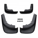 4PCS Black Car Front Rear Mud Flap Guard Mud Mudguards Set For Volvo XC60 2014-2017