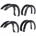 4PCS Front+Rear Wheel Fender Flares with Pocket Rivet Black For Toyota Tundra 2007-2013