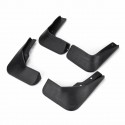 4Pcs Car Front and Rear Mud Flaps Black Plastic Mudguards for VW Jetta 2015-2017