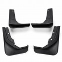 4Pcs Car Front and Rear Mud Flaps Black Plastic Mudguards for VW Jetta 2015-2017