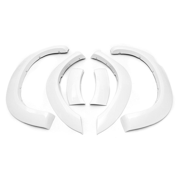 Pair New White Front Wheel Fender Flares For Toyota Hilux 2005-2011