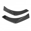 2Pcs Carbon Fiber Look Car Front Deflector Spoiler Wing Splitter Diffuser Bumper Canard Lip