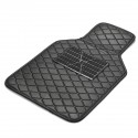 4 PCS Universal Front&Rear Car Floor PU Leather Waterproof Mat with Antiskid Pedal