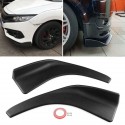 Black Polyurethane (ABS) Car SUV Front Deflector Spoiler Splitter Rear Bumper Diffuser Canard Lip Body Shovels