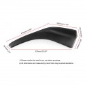 Black Polyurethane (ABS) Car SUV Front Deflector Spoiler Splitter Rear Bumper Diffuser Canard Lip Body Shovels