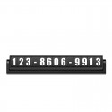 Luminous Rotatable Double Number Car Temporary Parking Phone Number Card Plate Car Decoration