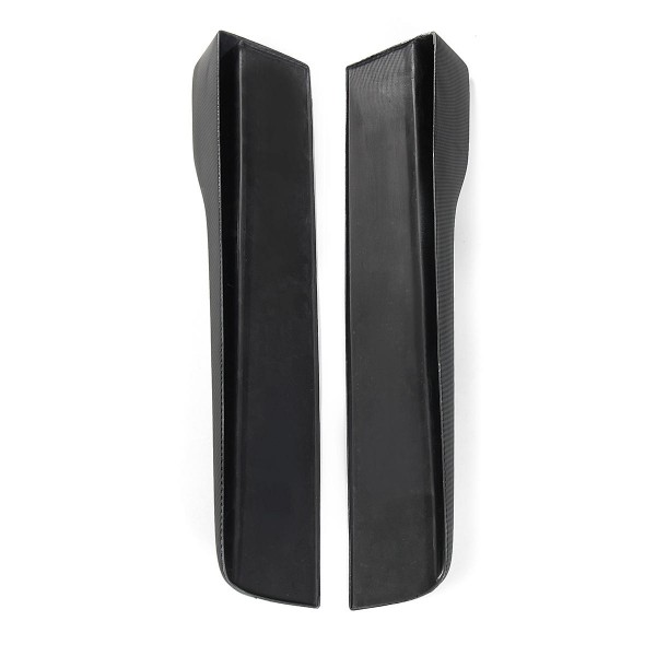 2 Pcs 58cm Universal Fit Black Car Side Skirt Rocker Splitters Winglet Wings Bumper Lip Protector