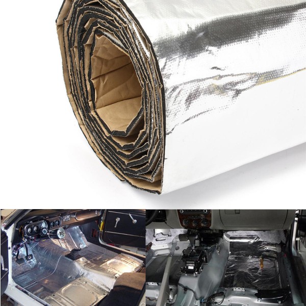 200x100cm Firewall Sound Deadener Car Heat Shield Insulation Deadening Material Mat