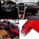 2Mx50CM DIY Gloss 3D Carbon Fiber Vinyl Wrap Roll Film Sticker 8 Colors for Car Vehicle