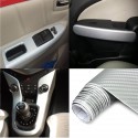 2Mx50CM DIY Gloss 3D Carbon Fiber Vinyl Wrap Roll Film Sticker 8 Colors for Car Vehicle