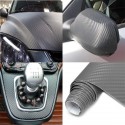 2Mx50CM DIY Gloss 3D Carbon Fiber Vinyl Wrap Roll Film Sticker 8 Colors for Car Vehicle