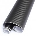 30X127cm 3D Carbon Fiber Vinyl Film Wrap Car Sticker Sheet DIY Waterproof Decal