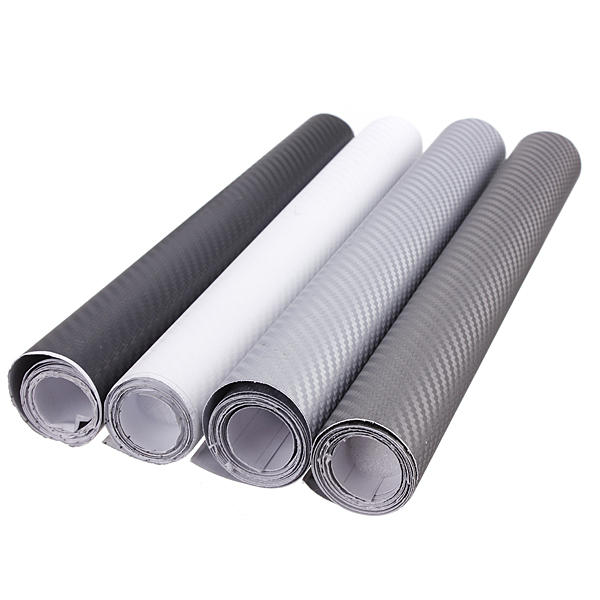 30x152cm 3D Carbon Fiber Vinyl Wrap Film Car Vehicle Sticker Sheet Roll