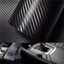 3D Carbon Fiber Vinyl Car Wrap Sheet Roll Film Sticker Decal DIY 100inchx12inch Black