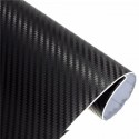 3D Carbon Fiber Vinyl Car Wrap Sheet Roll Film Sticker Decal DIY 100inchx12inch Black