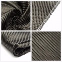 3K 36X91cm Black Real Carbon Fiber Cloth Tape Fabric Twill UNI-Directional Weave For Car Bicycle