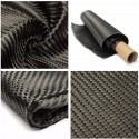 3K 36X91cm Black Real Carbon Fiber Cloth Tape Fabric Twill UNI-Directional Weave For Car Bicycle