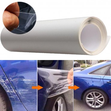 40x200cm Car Door Edge Clear Protective Satin Finish Vinyl Wrap Guard Film Sheet Transparent Sticker Cover Coat