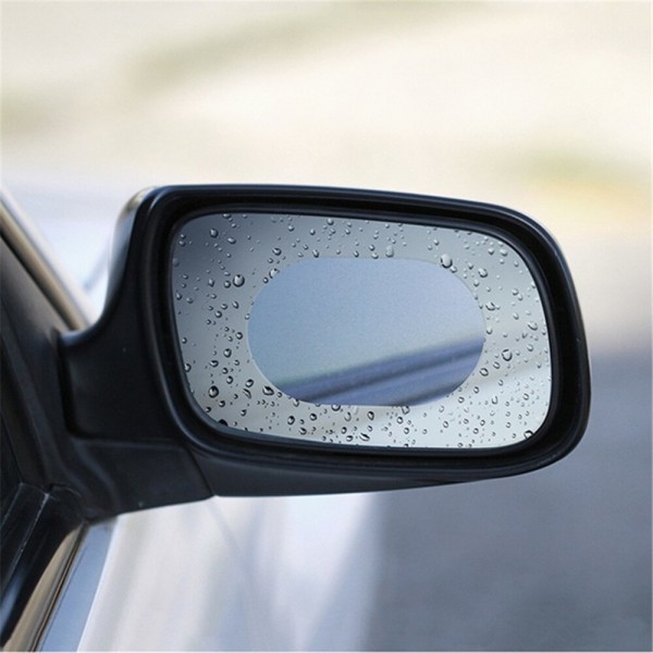 Car Rearview Mirror Protective Film Rainproof Anti Fog Protector Membrane 2Pcs from