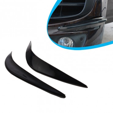 Pair PVC Bumper Strips Anti-Collision Strip For Front Rear Car