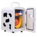 45W 4L White Red Milk Cow Mini Portable Cooler Warmer Car Refrigerator