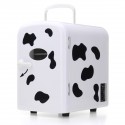 45W 4L White Red Milk Cow Mini Portable Cooler Warmer Car Refrigerator