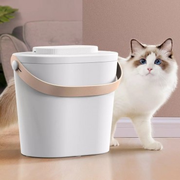 Uah Cat Dog Intelligent Vacuum Food Storage Bucket Locker Box Smart Fresh Moistureproof Mildew Proof
