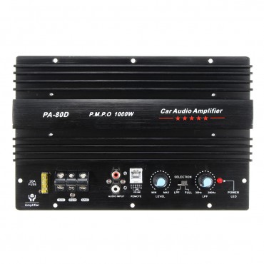 12V 1000W Mono Car Audio Power Amplifier Powerful Bass Subwoofers Amp