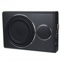 12V 600W 8inch Car Subwoofer Under-Seat Sub Woofer Speaker Stereo Slim Amplifier Black bluetooth