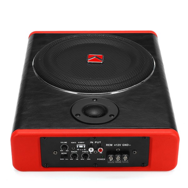 12V Car Subwoofer 8Inch 600W Woofer Speaker Slim Single Channel Power Amplifier