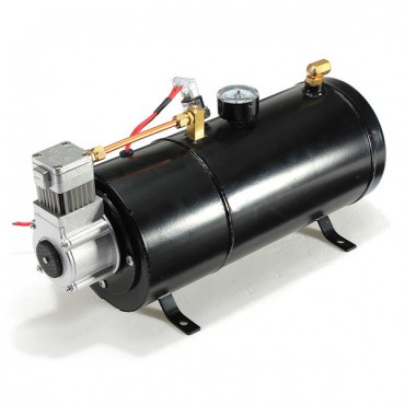 12Volt 120PSI Air Compressor 0.7 Gallon Tank Pump For Air Horn Vehicle Truck