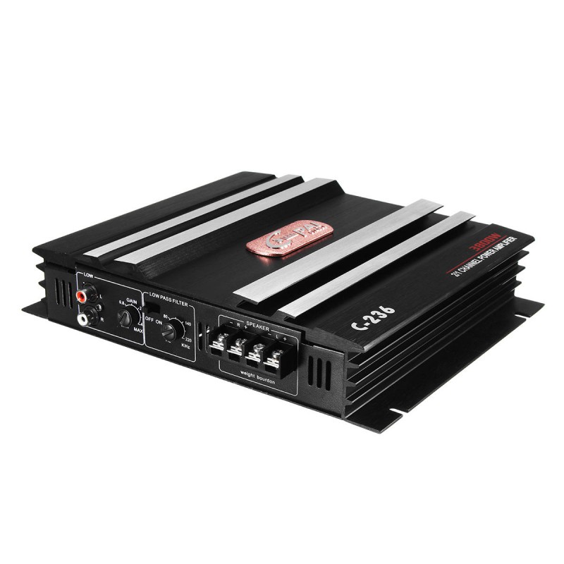 Itd YaeCCC C-236 12V 2 Channel Powerful Car Audio Amplifier Bass AMP Aluminum Yae First Trading Co Itd YaeCCC C-236 12V 2 Channel Powerful Car Audio Amplifier Bass AMP Aluminum Yae First Trading Co