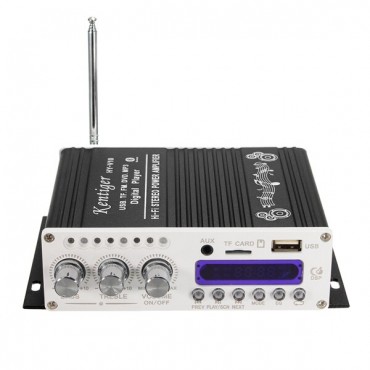 HY-V10 Mini bluetooth Hi-Fi Stereo Amplifier Bass Booster MP4 12V for Car Motorcycle