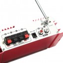 HY600 12V Red Car and Motorcycle Dual Channel Universal Amplifier with Microphone