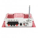 HY600 12V Red Car and Motorcycle Dual Channel Universal Amplifier with Microphone