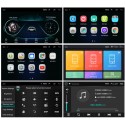 10.1 Inch 1DIN for Android 9.1 Car Stereo Radio 360 Degree Rotation Multimedia Player 4 Core 1+16G 2.5D IPS Screen GPS 4G WIFI FM AM