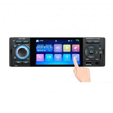 3001 4.1Inch 1 Din Car Stereo MP5 Player Touch Screen FM Radio bluetooth USB AUX Mirror Link Remote Control Support Backup Camera