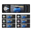 4.1 Inch 1 Din Car Radio Auto Audio MP5 Player bluetooth Handsfree USB AUX Steering Wheel Control with 12 LED Backup Camera